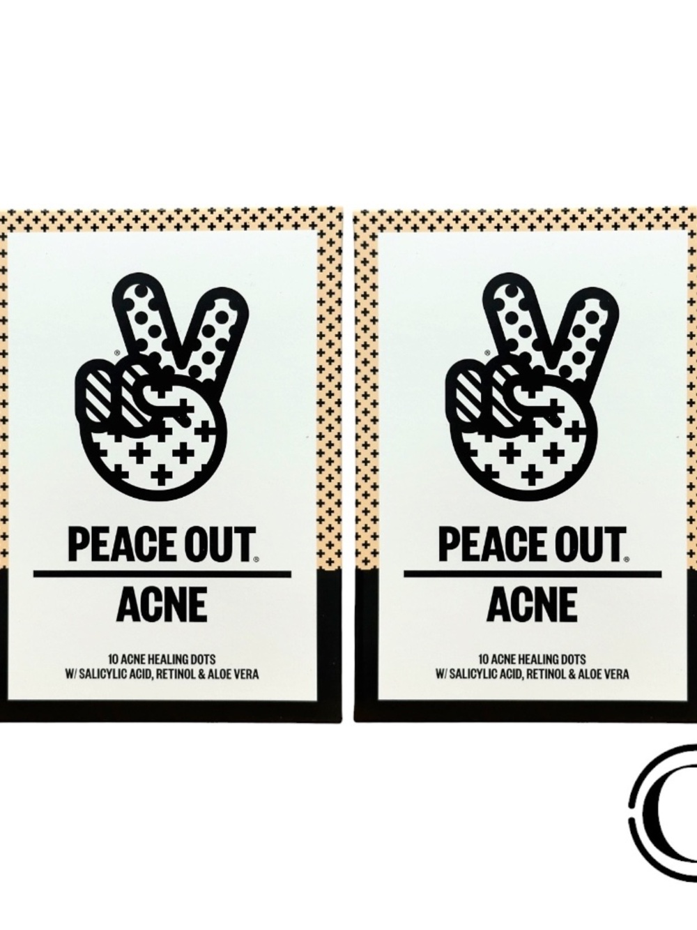 PACK OF 2 Peace Out Acne Healing Dots 10 Dots with Salicylic Acid, Retinol NIB